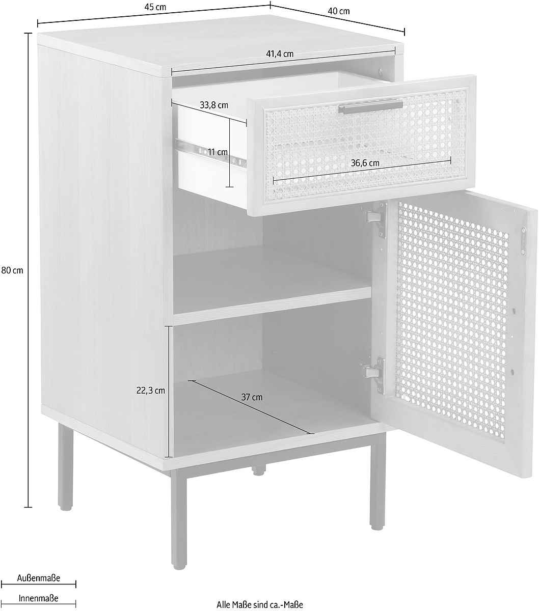 Couch Mehrzweckschrank Feines Geflecht