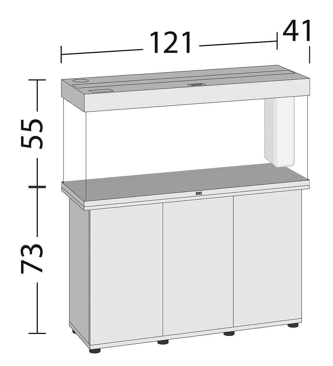 JUWEL AQUARIEN Aquarien Set Rio 240 LED