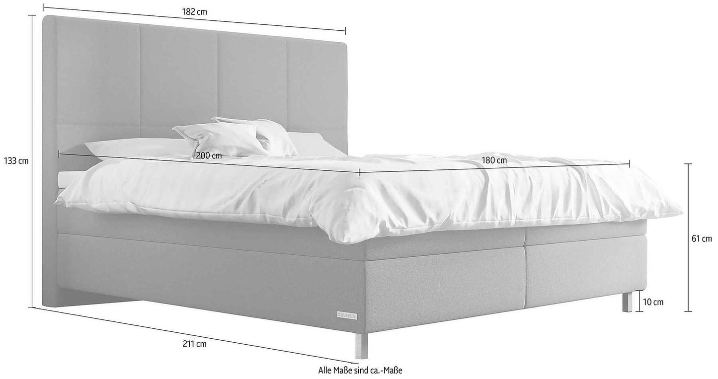 Schlaraffia Boxspringbett Saga inkl. BULTEX Topper Schwebeoptik