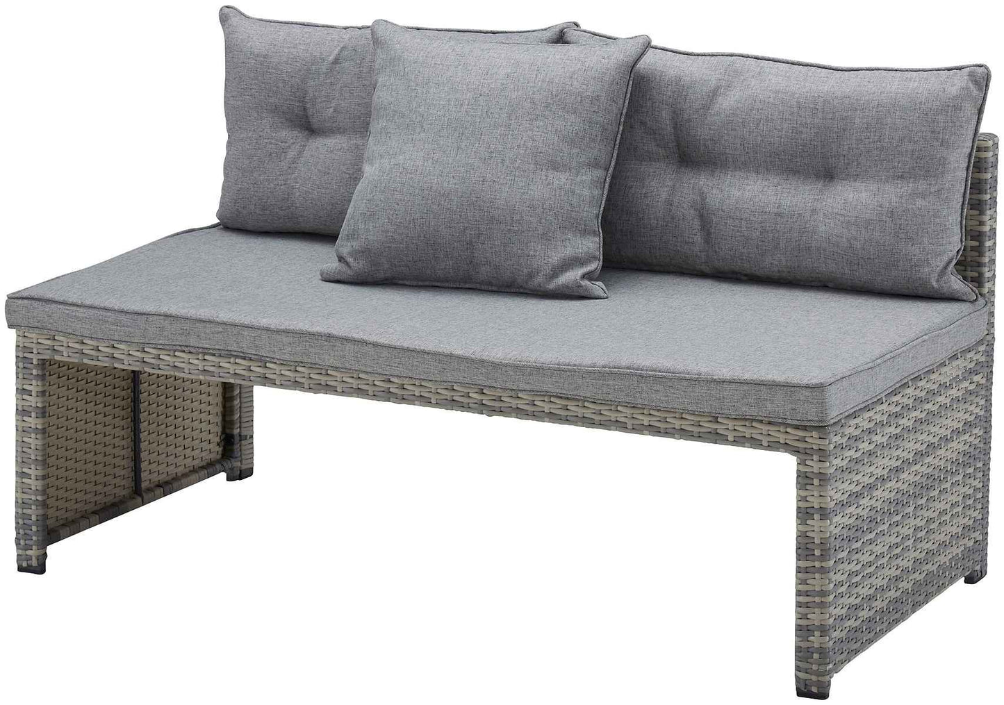 KONIFERA Loungeset »Catania«, 12-tlg., Eckbank, Hocker, Tisch 100x59 cm, Polyrattan