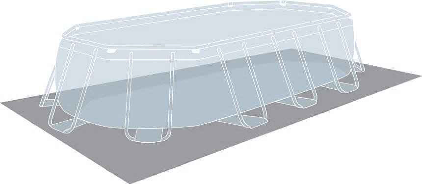 INTEX Pool Prism Frame Oval Pool Komplett Set 5 Tlg.