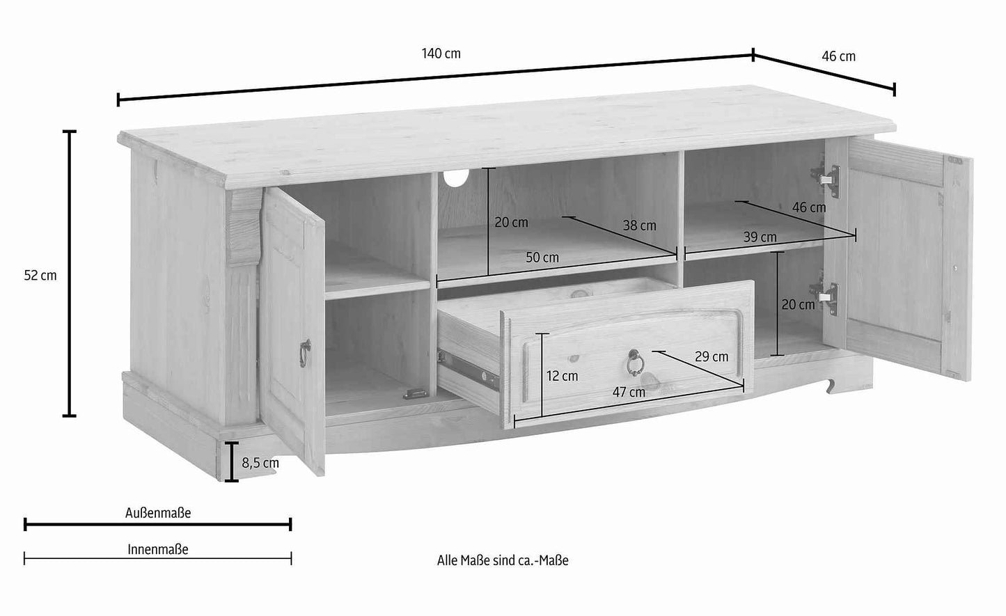 Home affaire Lowboard Anna