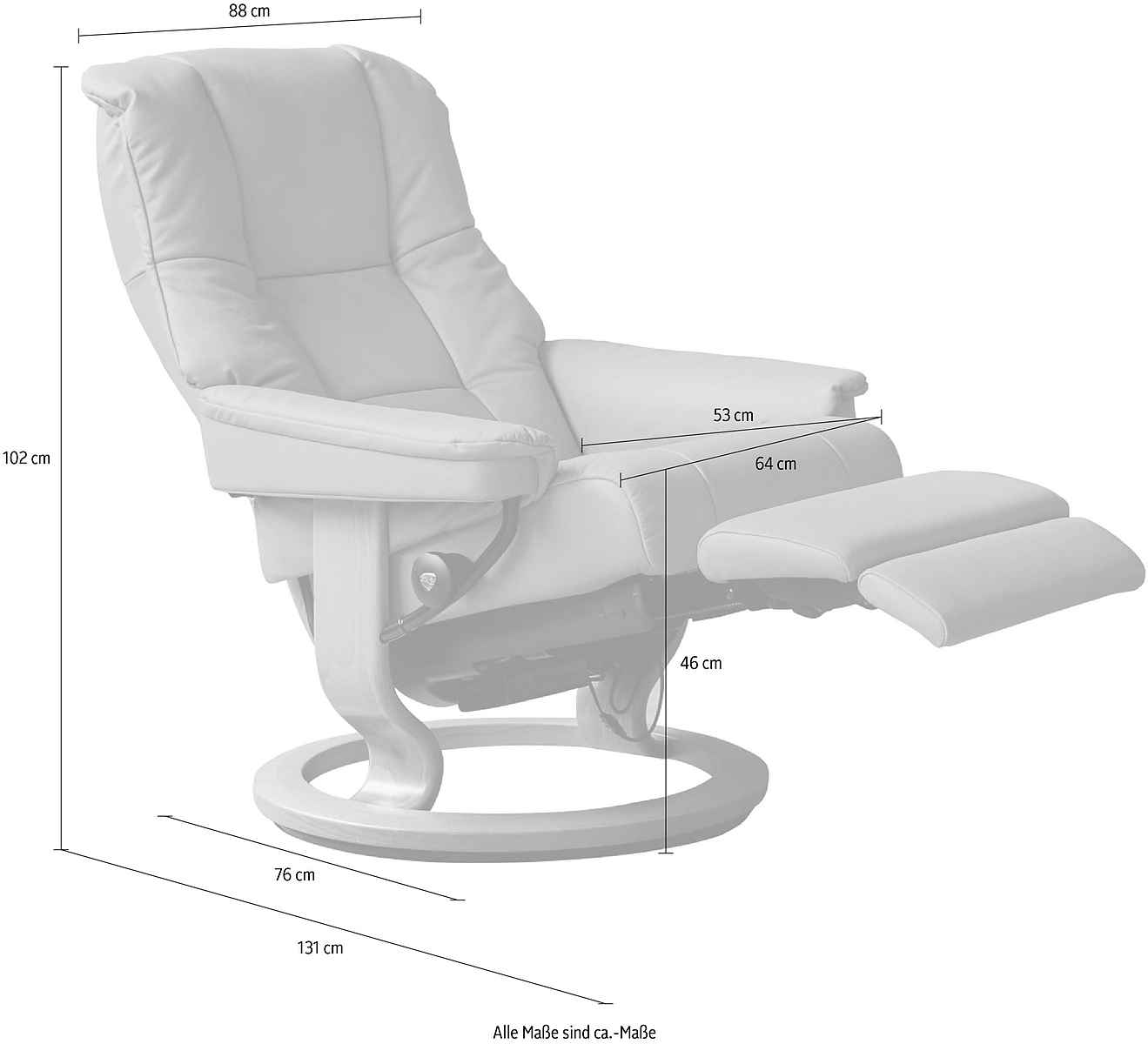 Stressless Relxsessel Mayfair mit Classic Base und Power elektrisch verstellbar