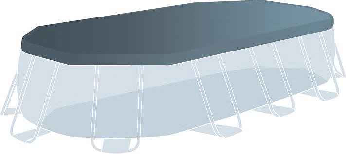 INTEX Pool Prism Frame Oval Pool Komplett Set 5 Tlg.