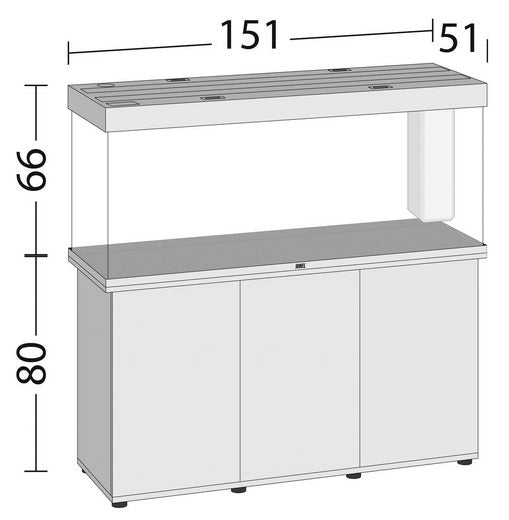 JUWEL AQUARIEN Aquarien Set Rio 450 LED