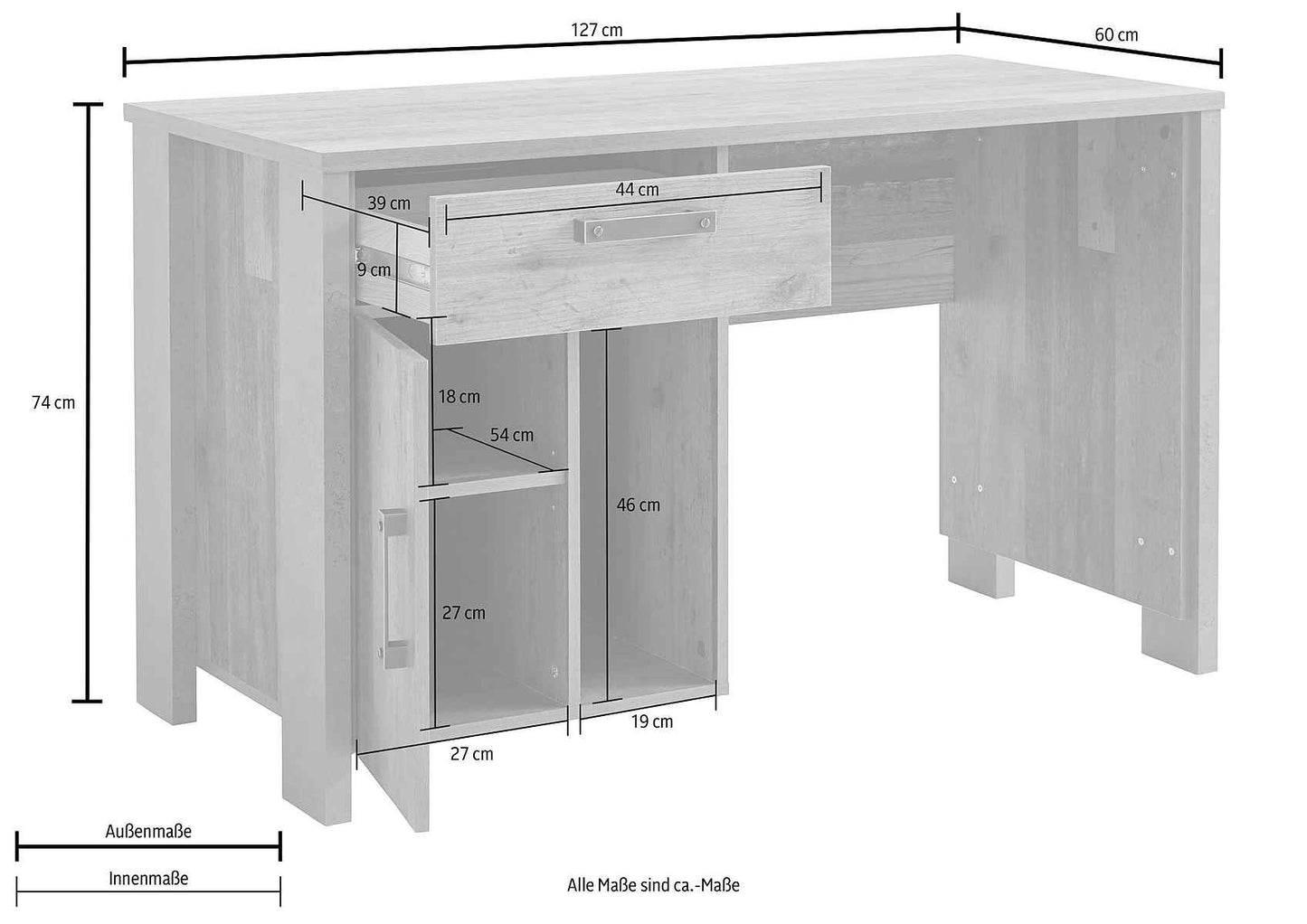 Forte Schreibtisch Clif