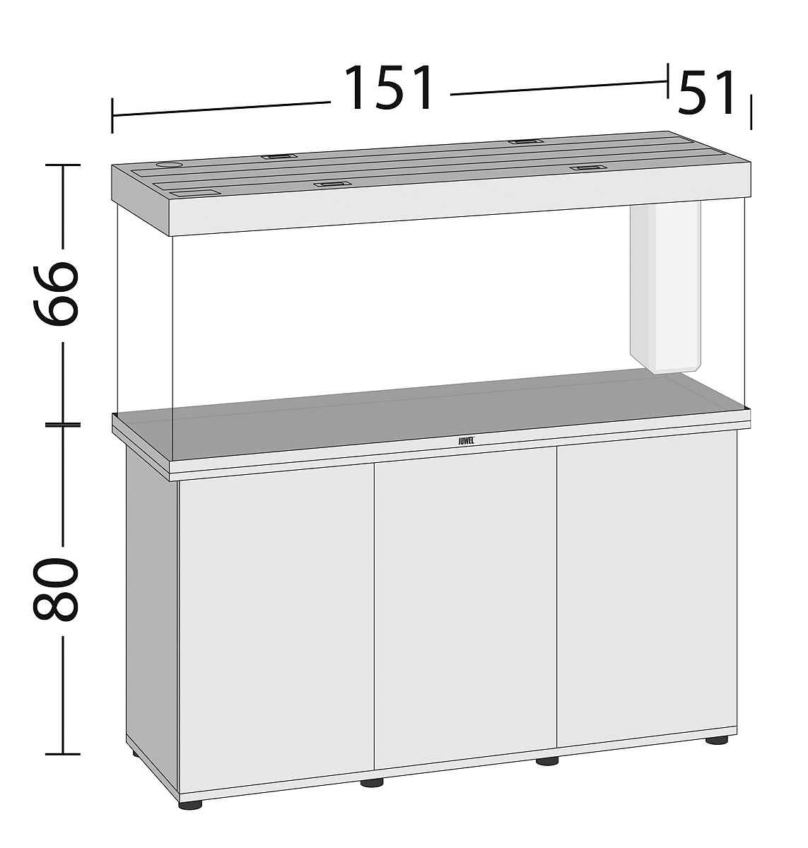 JUWEL AQUARIEN Aquarien Set Rio 450 LED