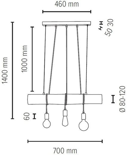 OTTO Products Pendelleuchte Jonne