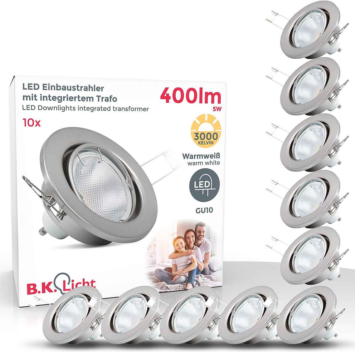 B.K. Licht LED Einbaustrahler