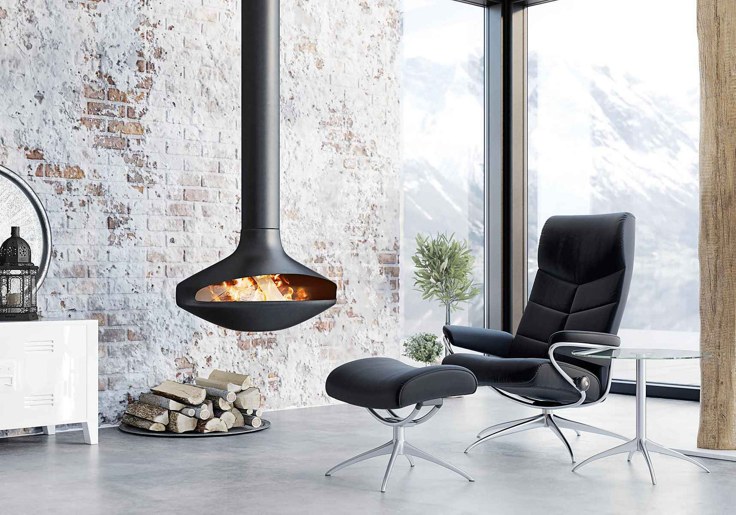 Stressless Relaxsessel Dublin mit Hocker High Back