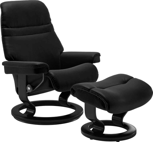 Stressless Relaxsessel Sunrise mit Classic Base Größe M mit Hocker