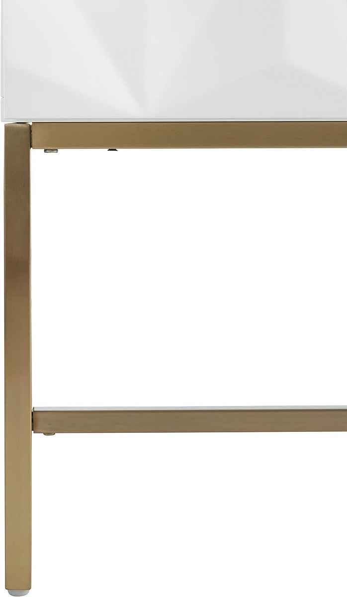 Leonique Sideboard Rovuma in 3D-Optik und goldfarbenem Metallgestell