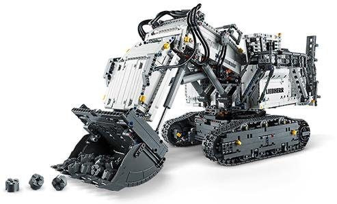 LEGO Konstruktionsspielsteine Liebherr Bagger R 9800